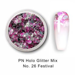 PN Holo glitter mix No.26 Festival