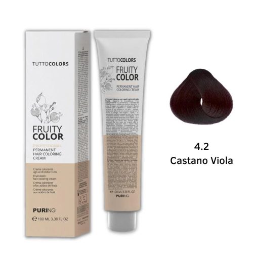 Puring Tuttocolors hajfesték 100ml 4.2 közép barna viola