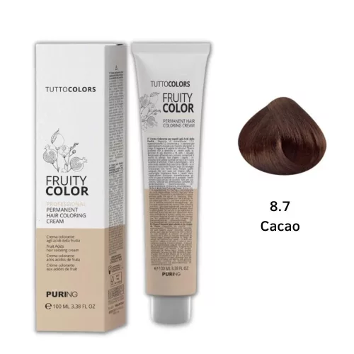 Puring tuttocolors Fruity colors hajfesték 100ml 8.7 kakaó