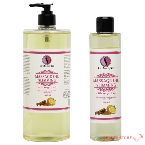 Sara Beauty Masszázs olaj – alakformáló – argán olajjal 250ml