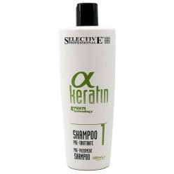   Selective Professional Alpha Keratin előkezelő sampon hajkiegyenes előtt 500ml 