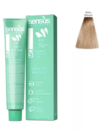 Sensus MC2 Tartós Ammóniamentes Hajfesték 101SS Hamvas 100 ml