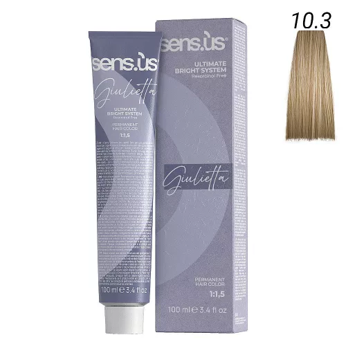 Sensus Giulietta Hajfesték 100ml 10.3 ultra világos arany szőke 