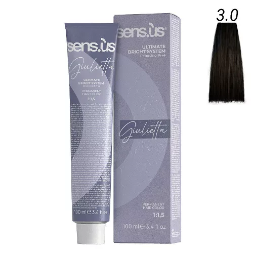 Sensus Giulietta Hajfesték 100ml 3.0 sötét barna 