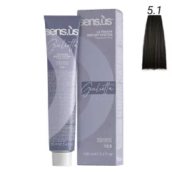 Sensus Giulietta Hajfesték 100ml 5.1 hamvas közép barna 
