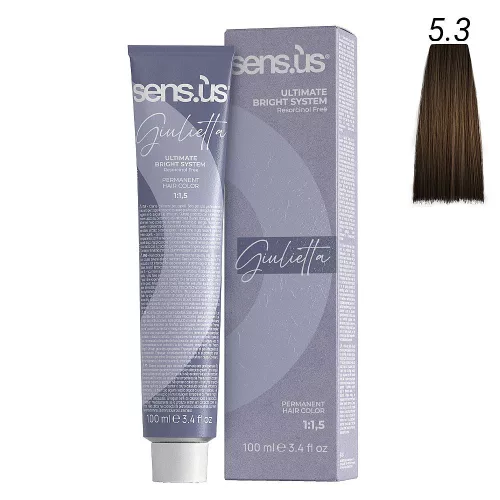 Sensus Giulietta Hajfesték 100ml 5.3 arany közép barna 