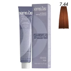   Sensus Giulietta Hajfesték 100ml 7.44 középszőke intenzív réz 
