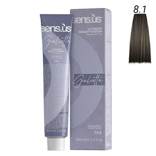 Sensus Giulietta Hajfesték 100ml 8.1 hamvas világos szőke 