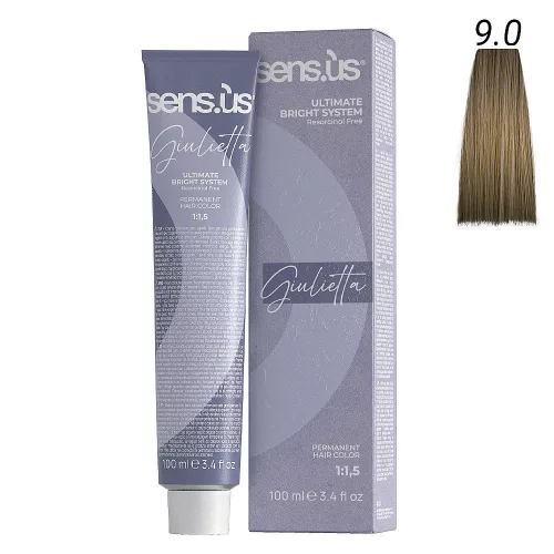 Sensus Giulietta Hajfesték 100ml 9.0 nagyon világos szőke 