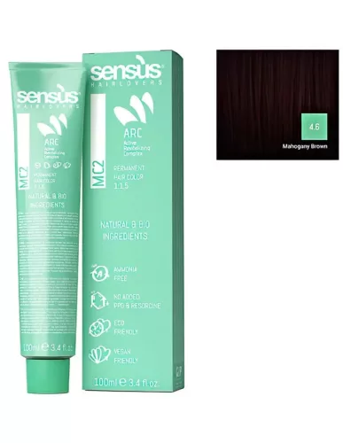 Sensus MC2 Tartós Ammóniamentes Hajfesték 100 ml 4.6 Mahagóni gesztenyebarna