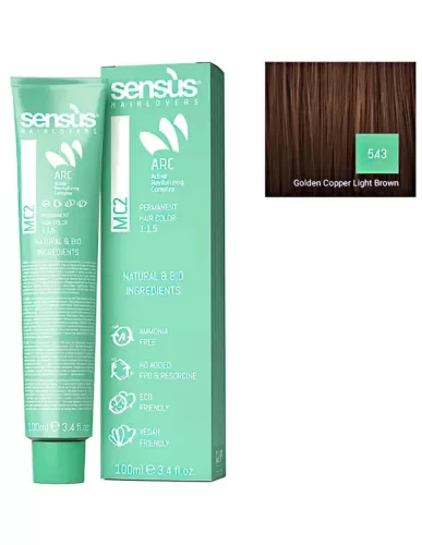 Sensus MC2 Tartós Ammóniamentes Hajfesték 100 ml 5.43 Réz arany világos gestenyebarna 