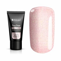 Silcare Easy Shape Poly Gel 30g - Candy Peach Sparkle