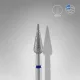 Staleks Diamond köröm csiszolófej bit pointed pear blue EXPERT head diameter 4 mm / working part 12 mm FA100B040/12