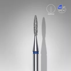   Staleks Diamond köröm csiszolófej bit pointed flame blue EXPERT head diameter 1,6 mm / working part 8 mm FA11B016/8