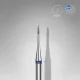 Staleks Diamond körörm csiszolófej bit flame mini blue EXPERT head diameter 1 mm / working part 3 mm FA12B010/3