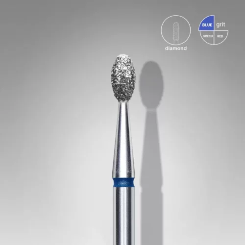 Staleks  Diamond köröm csiszolófej bit olive blue EXPERT head diameter 2,5 mm / working part 5 mm FA130B025/5