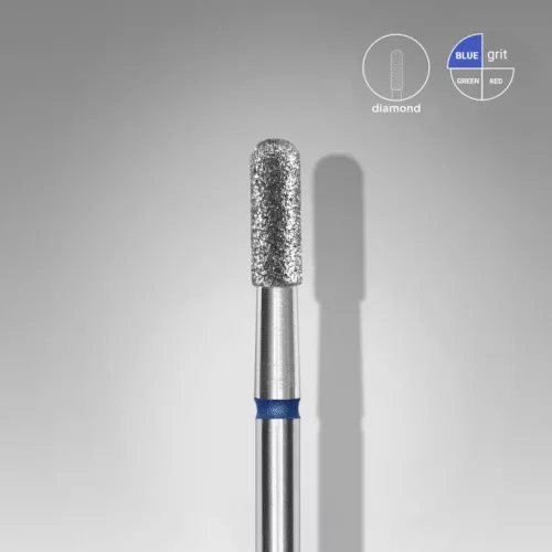 Staleks  Diamond köröm csiszolófej bit rounded cylinder blue EXPERT head diameter 2,3 mm / working part 6,5 mm FA30B023/6.5