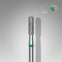   Staleks Diamond köröm csiszolófej bit rounded cylinder green EXPERT head diameter 2,3 mm / working part 8 mm FA30G023/8