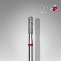   Staleks Diamond köröm csiszolófej bit rounded cylinder red EXPERT head diameter 2,3 mm / working part 8 mm FA30R023/8