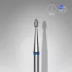 Staleks Diamond köröm csiszolófej bit rounded bud blue EXPERT head diameter 1,6 mm / working part 3,4 mm FA50B016/3.4