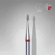 Staleks Diamond köröm csiszolófej bit rounded bud red EXPERT head diameter 1,2 mm / working part 3 mm FA50R012/3