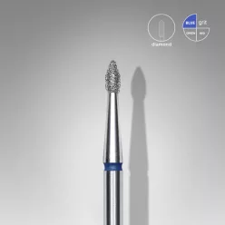   Staleks Diamond köröm csiszolófej bit pointed bud blue EXPERT head diameter 1,8 mm / working part 4 mm FA60B018/4