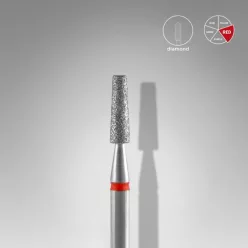   Staleks Diamond köröm csiszolófej bit frustum red EXPERT head diameter 2,5 mm / working part 8 mm FA70R025/8