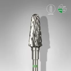   Staleks Carbide köröm csiszolófej bit frustum green EXPERT head diameter 6 mm / working part 14 mm FT70G060/14