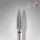 Staleks Carbide köröm csiszolófej bit corn red EXPERT head diameter 4 mm / working part 14 mm FT90R040/14