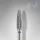Staleks Carbide köröm csiszolófej bit corn blue EXPERT head diameter 4 mm / working part 14 mm FT90B040/14