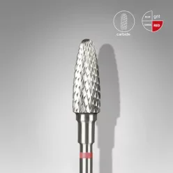   Staleks Carbide köröm csiszolófej bit corn red EXPERT head diameter 5 mm / working part 13 mm FT90R050/13