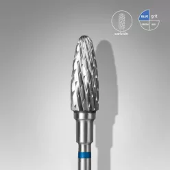   Staleks Carbide köröm csiszolófej bit corn blue EXPERT head diameter 5 mm / working part 13 mm FT90B050/13