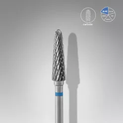   Staleks Carbide köröm csiszolófej bit frustum blue EXPERT head diameter 4 mm / working part 13 mm FT70B040/13