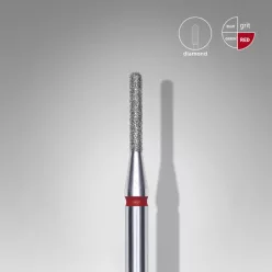   Staleks Diamond köröm csiszolófej bit rounded cylinder red EXPERT head diameter 1,4 mm / working part 8 mm FA30R014/8