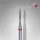Staleks Diamond köröm csiszolófej bit pointed flame red EXPERT head diameter 1,6 mm / working part 8 mm FA11R016/8 