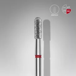   Staleks  Diamond köröm csiszolófej bit rounded cylinder red EXPERT head diameter 2,3 mm / working part 6,5 mm FA30R023/6.5