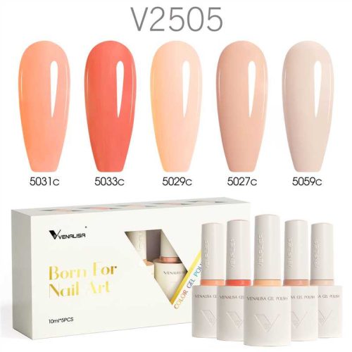 Venalisa 5 db-os UV/LED Gél lakk szett - 5x10 ml - V2505