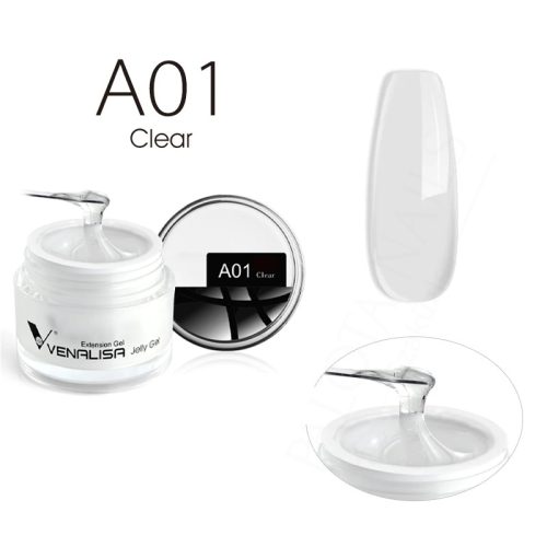 Venalisa Jelly Gel - új formula -  építőzselé - A01 Clear