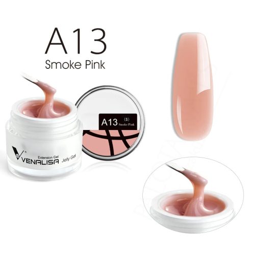 Venalisa Jelly Gel - új formula - építőzselé - A13 Smoke Pink