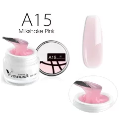   Venalisa Jelly Gel - új formula -  építőzselé - A15 Milkshake Pink