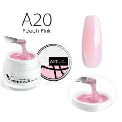   Venalisa Jelly Gel - új formula -  építőzselé - A20 Peach Pink