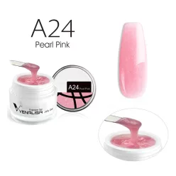   Venalisa Jelly Gel - új formula -  építőzselé - A24 Pearl Pink