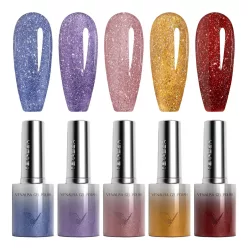   Venalisa 5 db-os UV/LED Glitter gél lakk szett - 5x10 ml - GC02